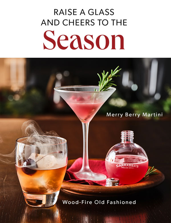 RAISE A GLASS AND CHEERS TO THE SEASON