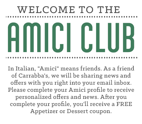 Welcome to the Amici Club.